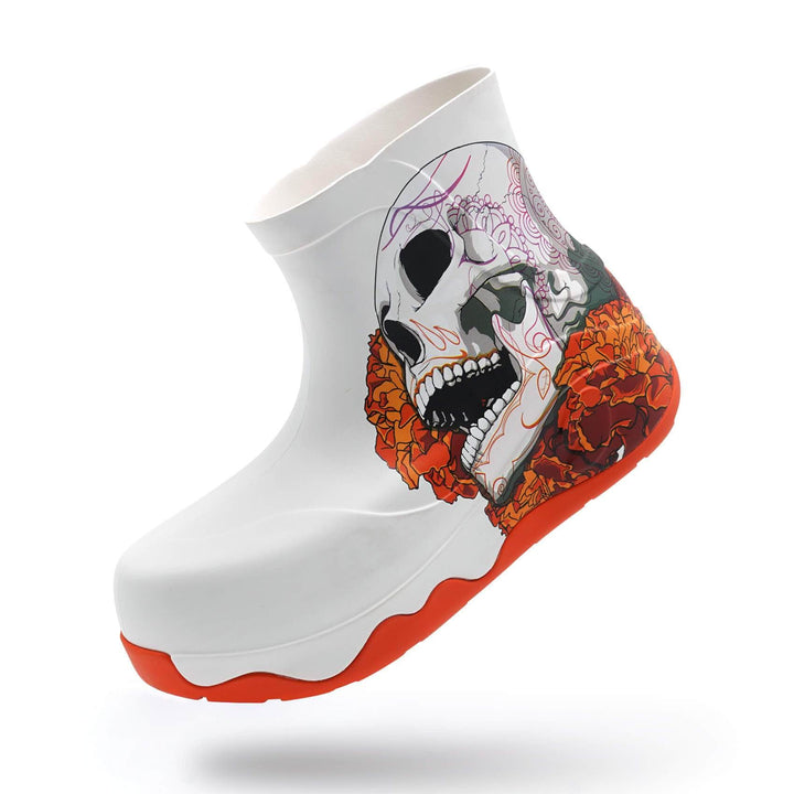 UIN Footwear Women Skeleton Boots Women Canvas loafers