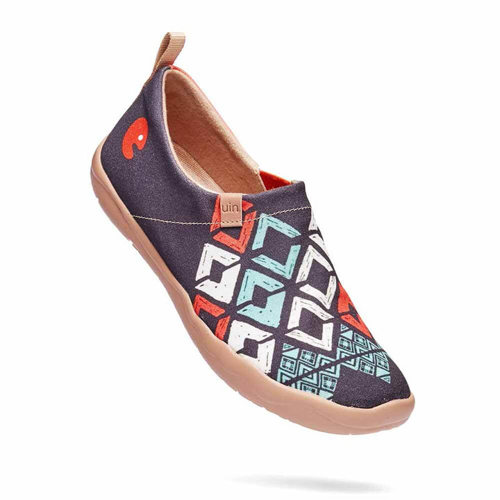 UIN Footwear Women Spirit Pattern-US Local Delivery Canvas loafers
