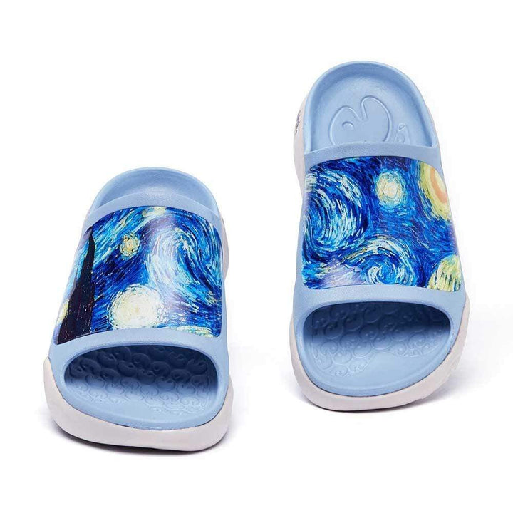 UIN Footwear Women Starry Night Ibiza Slides Canvas loafers