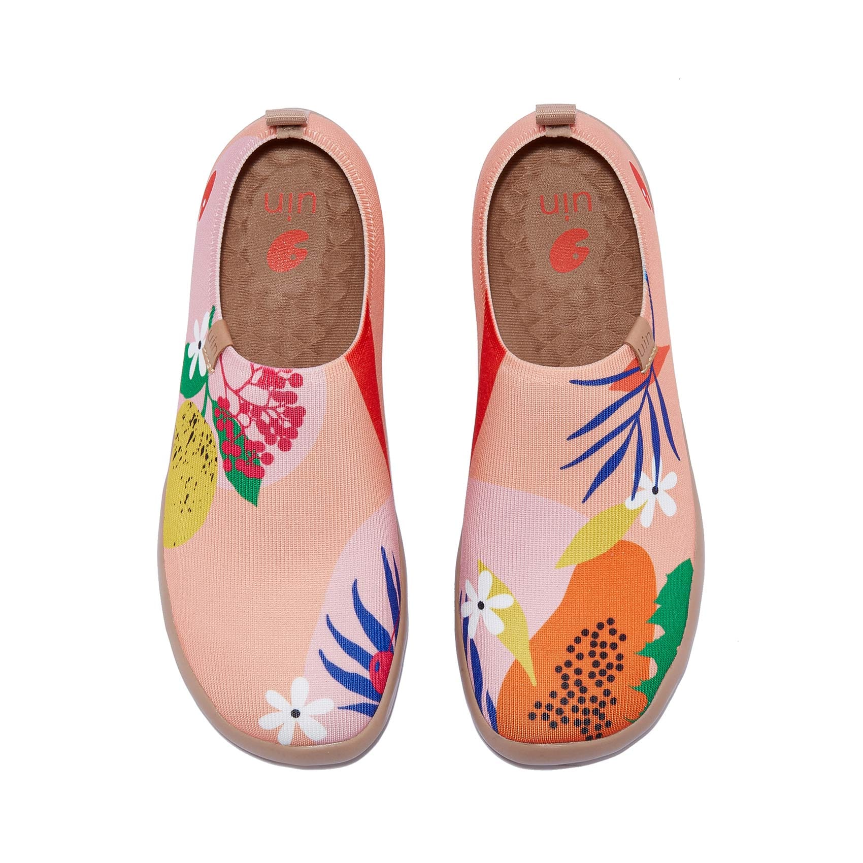 UIN Women's Art Painted Travel Shoes Slip On Casual Knit Loafers ...