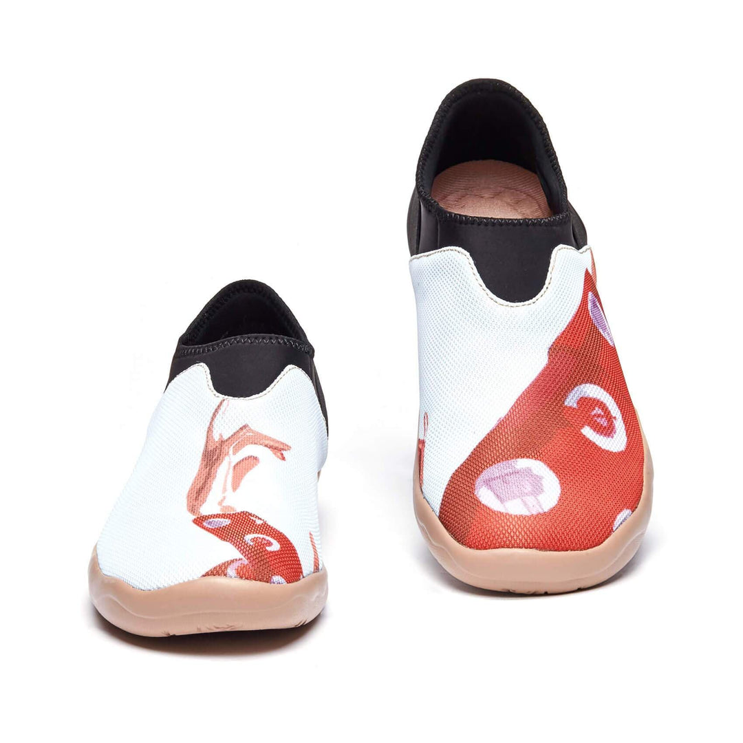 UIN Footwear Women Sway the Silk Verona Canvas loafers