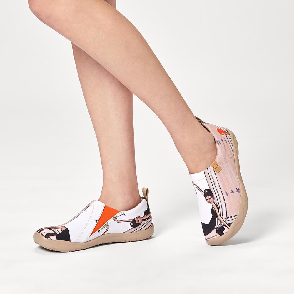 UIN Footwear Women The Little Dress Canvas loafers