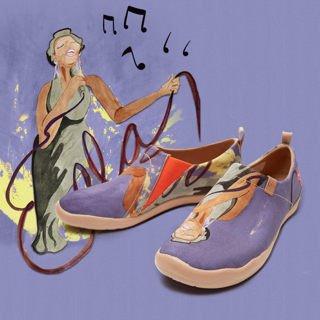 UIN Footwear Women The Singer Canvas loafers