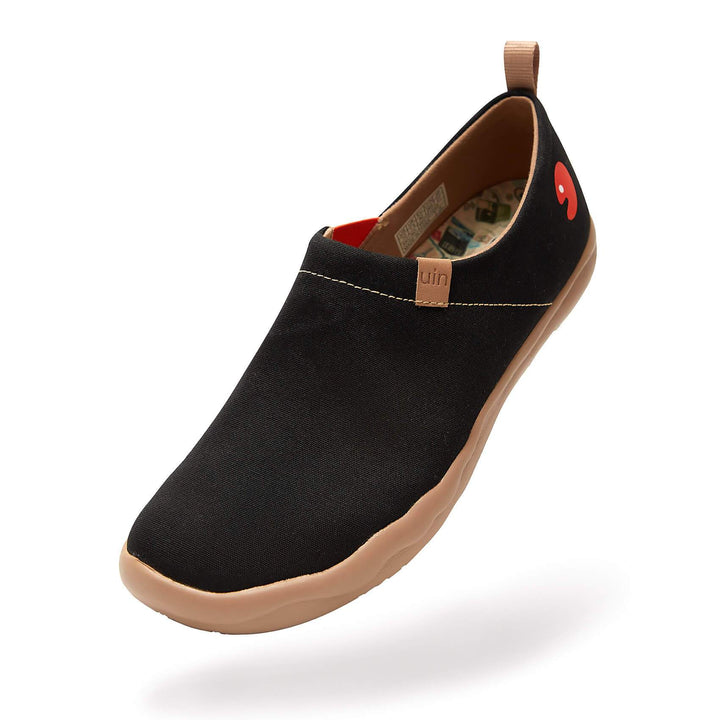 UIN Footwear Women Toledo Black Canvas loafers