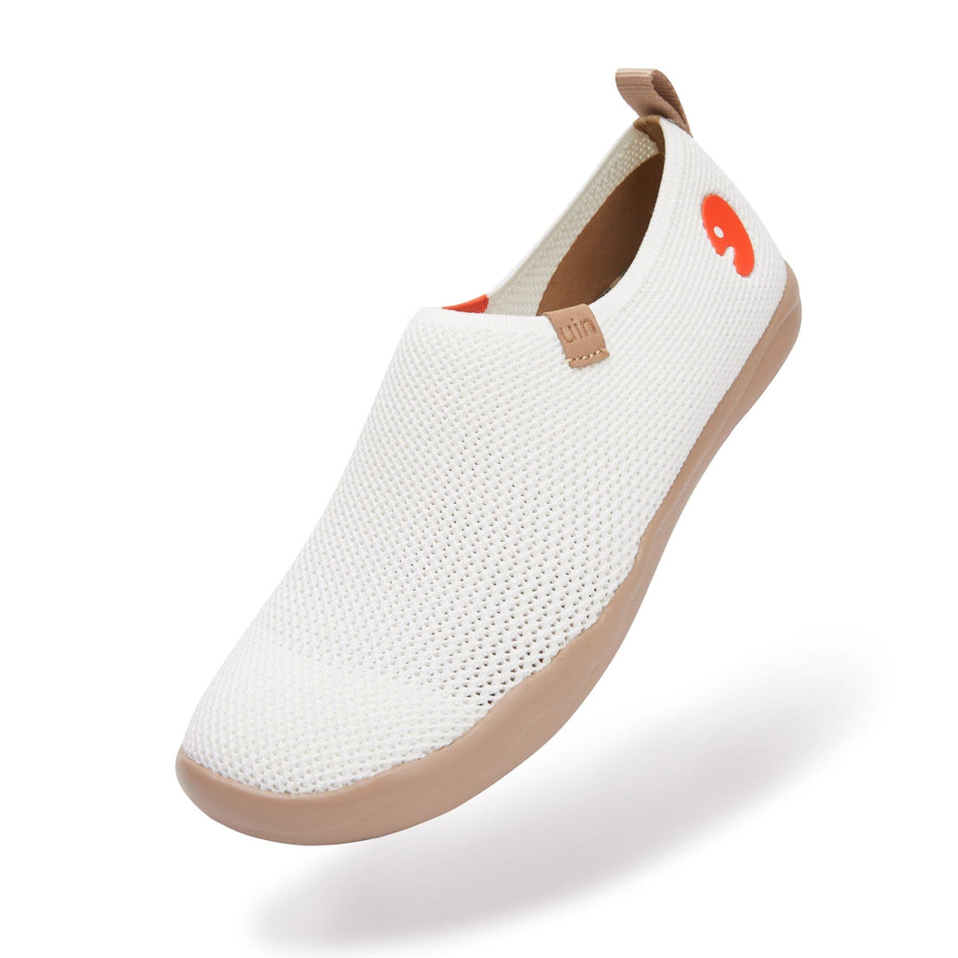 UIN Footwear Women Toledo Knitted Bright White Women Canvas loafers