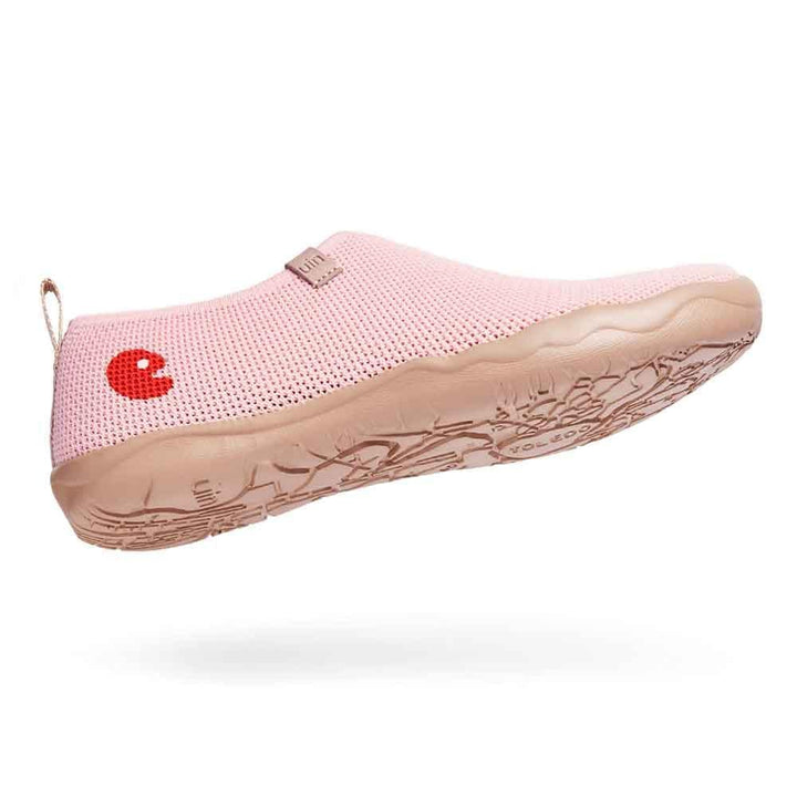 UIN Footwear Women Toledo Knitted Crystal Rose Canvas loafers