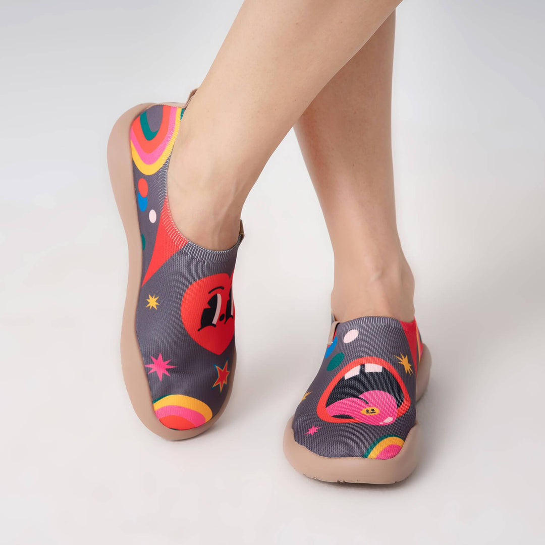 UIN Footwear Women Tongue Toledo II Canvas loafers