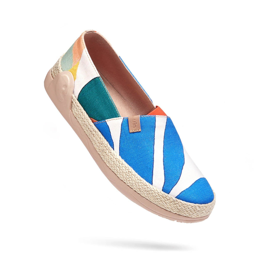UIN Footwear Women Tropical Day Marbella Canvas loafers