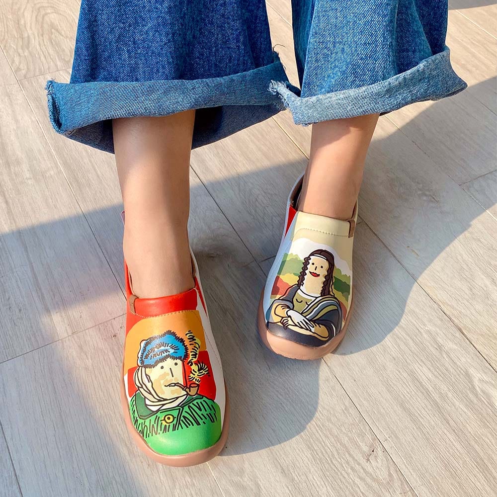 UIN Footwear Women Van Gogh & Mona Lisa Toledo I Women Canvas loafers