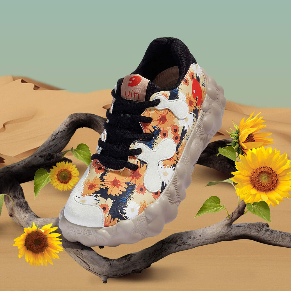 UIN Footwear Women Van Gogh Sunflowers Figueras I Women Canvas loafers