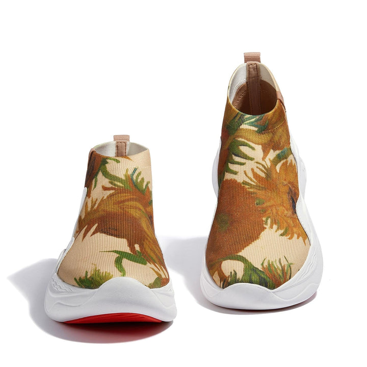UIN Footwear Women Van Gogh Sunflowers Palma II Women Canvas loafers