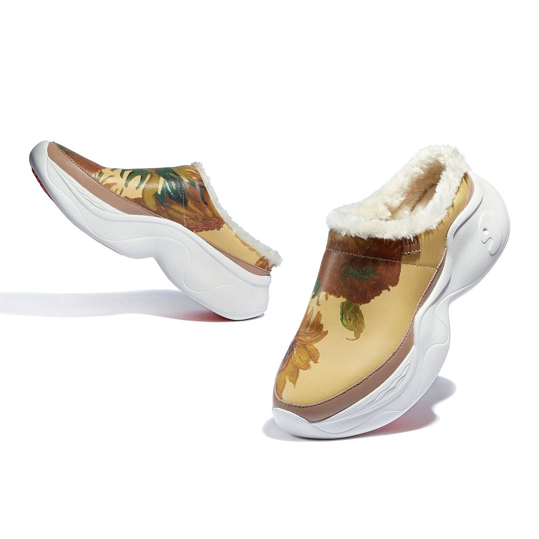 UIN Footwear Women Van Gogh Sunflowers Palma VI Women Canvas loafers