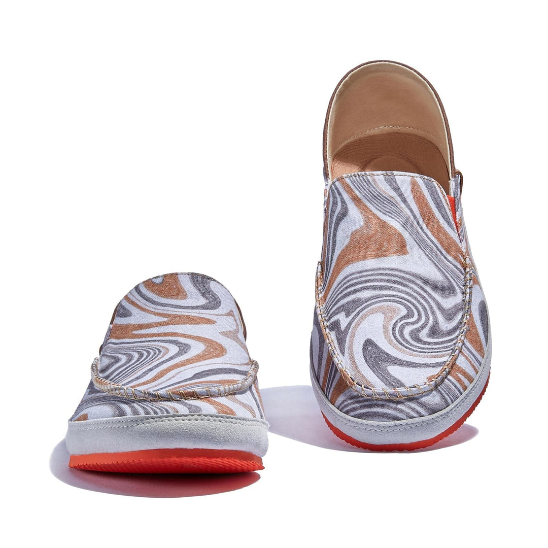 UIN Footwear Women Watercolor Terraces Formentera II Women Canvas loafers