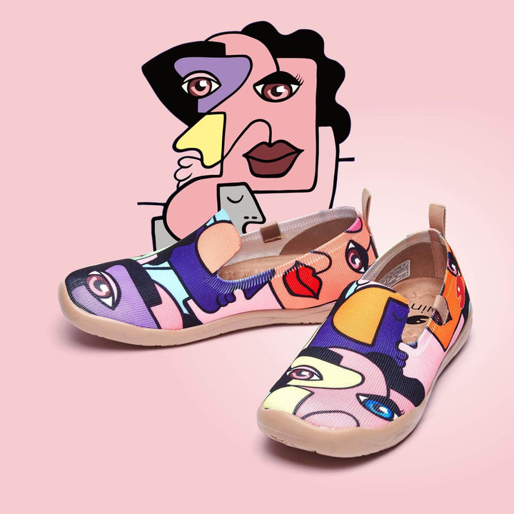 UIN Footwear Women Who I Am Barcelona Canvas loafers