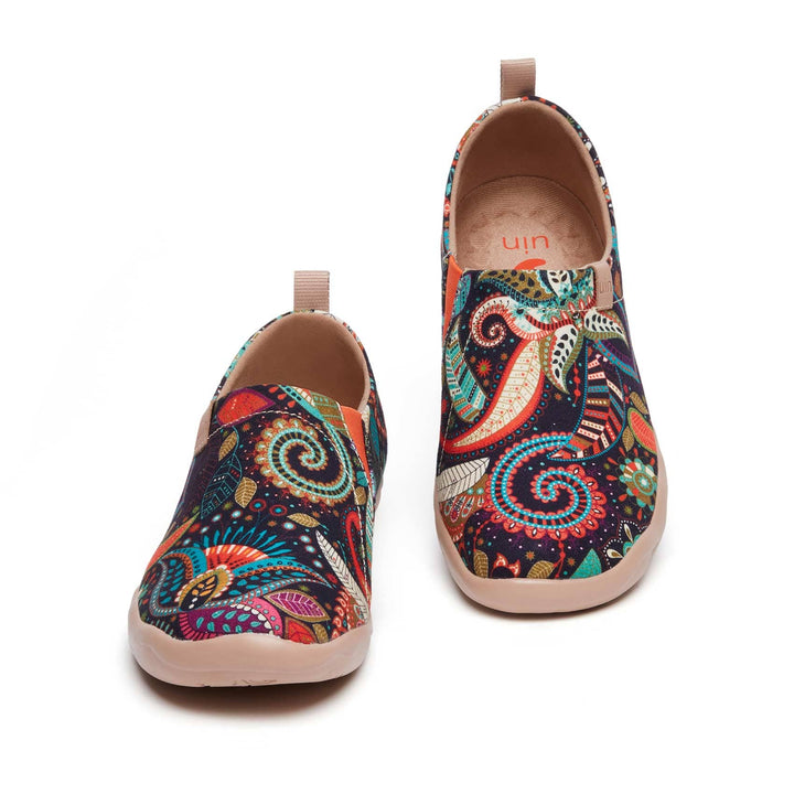 UIN Footwear Women Wonder Mandala Toledo I Women-US Local Delivery Canvas loafers