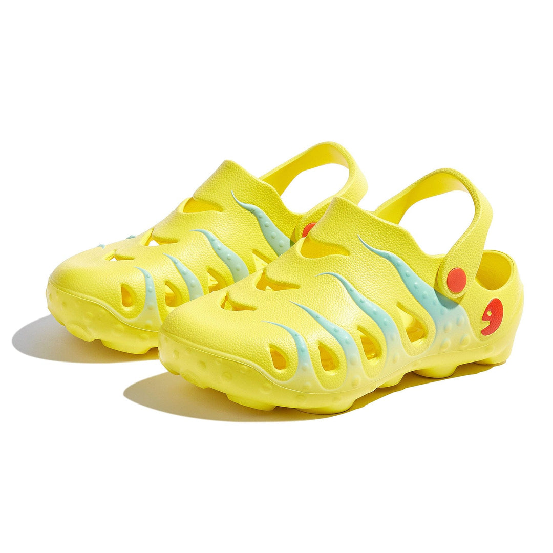 UIN Footwear Women Yellow & Glass Blue Octopus I Women Canvas loafers