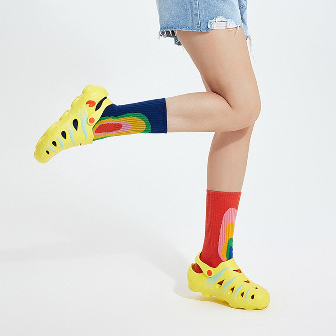 UIN Footwear Women Yellow & Glass Blue Octopus I Women Canvas loafers